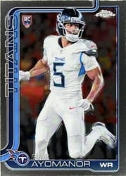 2025 Topps Chrome Base Set Elic Ayomanor #336 card