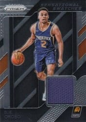 2018-19 Panini Prizm Sensational Swatches Elie Okobo #71 card