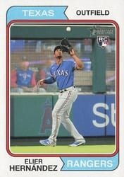 2023 Topps Heritage Base Set Elier Hernández #78 card