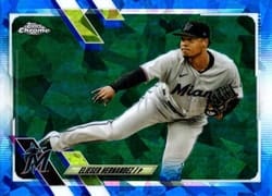 2021 Topps Chrome Update Sapphire Edition Base Set Elieser Hernandez #US168 card