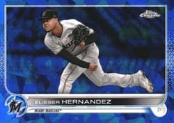2022 Topps Chrome Sapphire Edition Base Set Elieser Hernandez #9 card