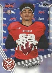 2020 Topps XFL Base Set Elijah Campbell #100 card