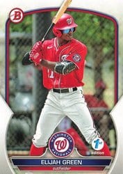2023 Bowman 1st Edition Base Set Elijah Green #BPPF-23 card