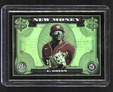 2023 Bowman Platinum New Money Autographs Elijah Green #NM-15 card