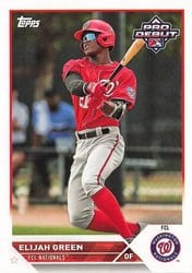 2023 Topps Pro Debut Base Set Elijah Green #PD-53 card