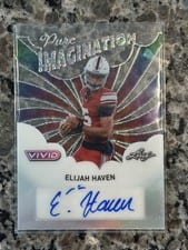 2025 Leaf Vivid Pure Imagination Autographs Elijah Haven #PA-EH1 card