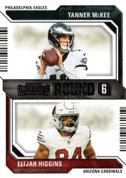 2023 Panini Contenders Round Numbers Elijah Higgins/Tanner McKee #24 card