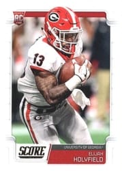 2019 Score Base Set Elijah Holyfield #357 card