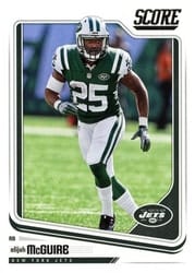 2018 Score Base Set Elijah McGuire #244 card