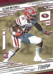2021 Panini Prestige Base Set Elijah Mitchell #289 card