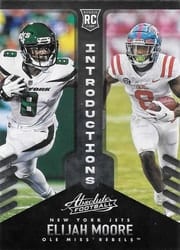2021 Panini Absolute Introductions Elijah Moore #14 card