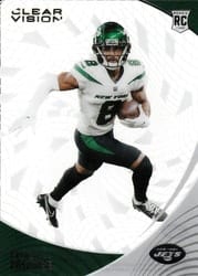 2021 Panini Chronicles Clear Vision Rookies Elijah Moore #CVR-17 card
