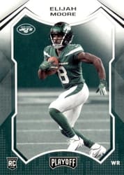 2021 Panini Playoff Base Set Elijah Moore #214 card