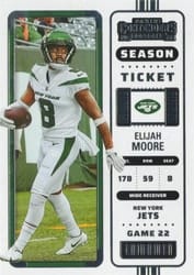 2022 Panini Contenders Base Set Elijah Moore #91 card