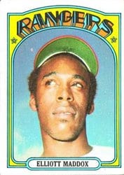 1972 Topps Base Set Elliott Maddox #277 card