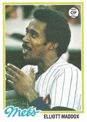 1978 Topps Base Set Elliott Maddox #442 card