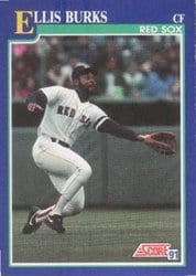 1991 Score Base Set Ellis Burks #8 card