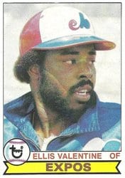1979 Topps Base Set Ellis Valentine #535 card