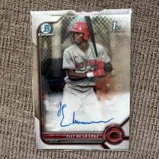 2022 Bowman Chrome Prospect Autographs Elly De LA Cruz #CPA-ED card