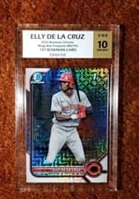 2022 Bowman Chrome Prospects Elly De LA Cruz Mega Box Mojo #BCP-50 card