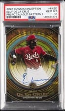 2022 Bowman Inception Prospect Autographs Elly De La Cruz #PA-ED card