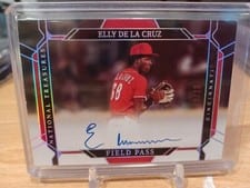 2022 Panini National Treasures Field Pass Signatures Elly De La Cruz #FP-EC card