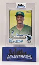 2022 Topps Heritage Minor League Real One Autographs Elly De La Cruz #ROA-ED card