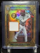 2023 Panini Chronicles Gold Standard Swatches Elly De La Cruz #GSS-ED card