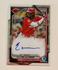 2024 Bowman Chrome Rookie Autographs Elly De La Cruz #CRA-ED card