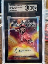 2024 Topps Cosmic Chrome Solar Flares Autographs Elly De La Cruz #SFA-ED card