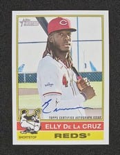 2024 Topps Heritage Real One Autograph Elly De La Cruz #ROA-ED card