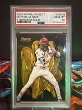 2025 Bowman's Best Strokes of Gold Elly De La Cruz #SG-16 card