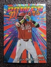 2025 Topps Chrome Logofractor Edition Power Players Elly De La Cruz #PP-16 card