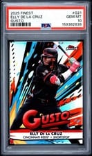 2025 Topps Finest Gusto Elly De La Cruz #G-21 card