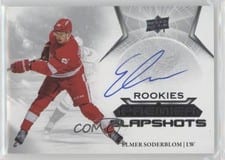 2022-23 Upper Deck Premier Premier Slapshots Autograph Rookies Elmer Soderblom #PSAR-ES card