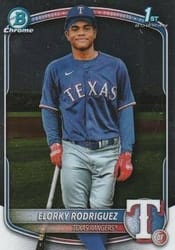 2025 Bowman Chrome Prospects Elorky Rodriguez #BCP-186 card