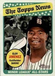 2018 Topps Heritage Minor League Base Set Eloy Jimenez #186 card