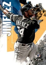 2019 Topps Fire Base Set Eloy Jimenez #168 card