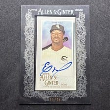2020 Topps Allen & Ginter Mini Autographs Eloy Jimenez #MA-EJ card