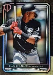 2020 Topps Tribute Base Set Eloy Jimenez #28 card