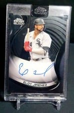 2021 Topps Chrome Black Autographs Eloy Jimenez #CBA-EJ card