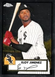 2021 Topps Chrome Platinum Anniversary Base Set Eloy Jimenez #159 card