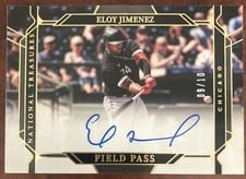 2022 Panini National Treasures Field Pass Signatures Eloy Jimenez #FP-EJ card