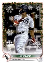 2022 Topps Holiday Base Set Eloy Jimenez #HW36b card