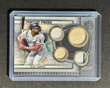 2023 Topps Museum Collection Single-Player Primary Pieces Quad Relics Eloy Jiménez #SPPPQR-EJ card