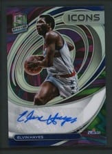 2021-22 Panini Spectra Icons Autographs Elvin Hayes #IA-EVH card