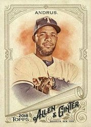 2018 Topps Allen & Ginter Base Set Elvis Andrus #326 card