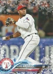 2018 Topps Holiday Base Set Elvis Andrus #HMW133 card