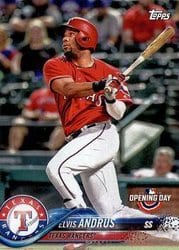 2018 Topps Opening Day Base Set Elvis Andrus #101 card