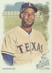 2019 Topps Allen & Ginter Base Set Elvis Andrus #91 card
